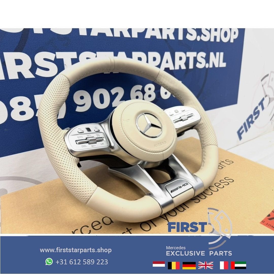 W222 W217 S63 S63 AMG Stuur BEIGE origineel Mercedes S Klass, Utilisé, -, -, Enlèvement ou Envoi
