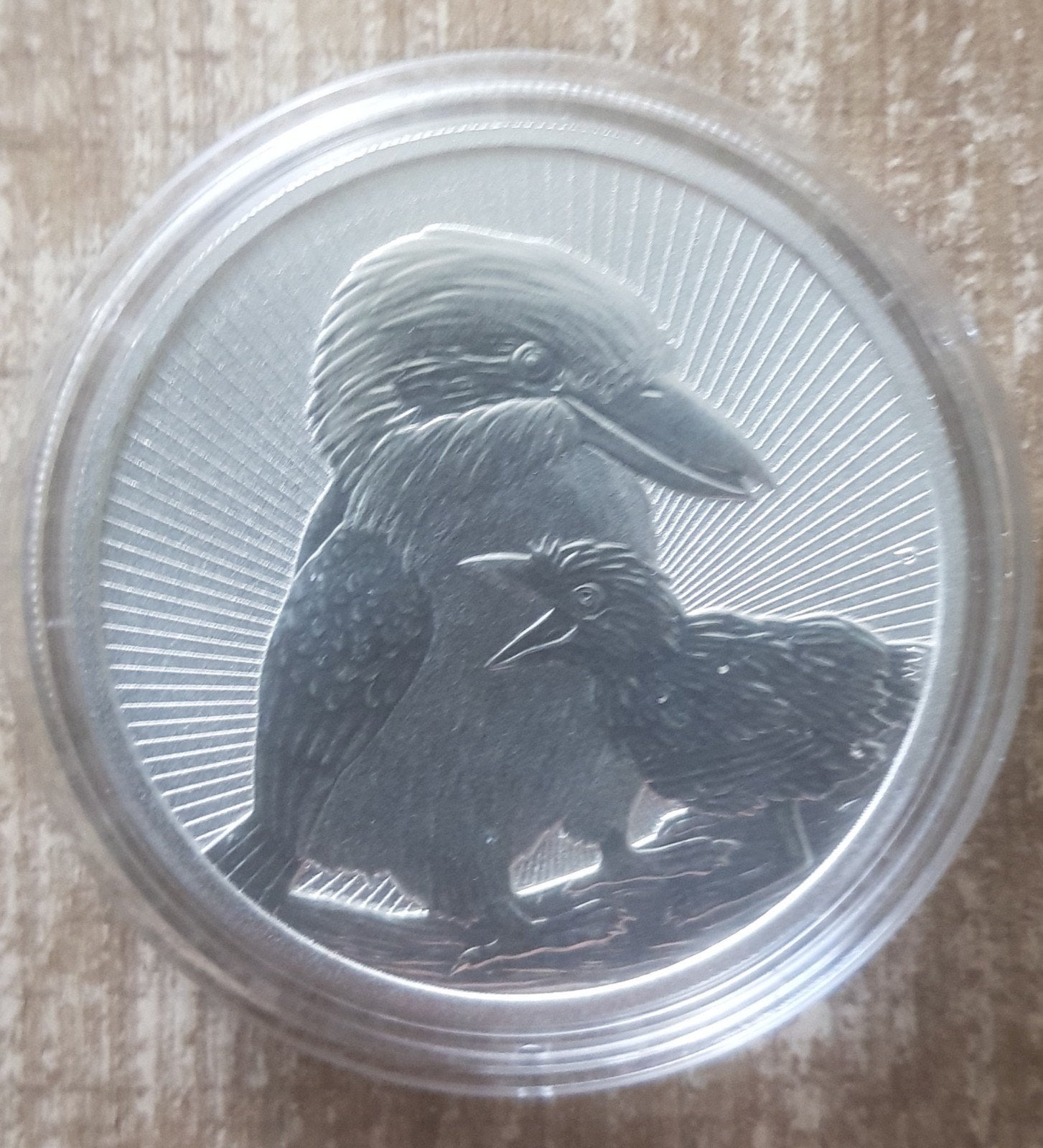 kookaburra 2020 met baby. 2oz, Ophalen of Verzenden, Zilver
