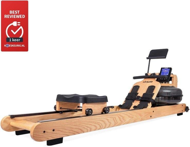 VirtuFit Elite Water Resistance Houten Roeitrainer, Enlèvement, Neuf