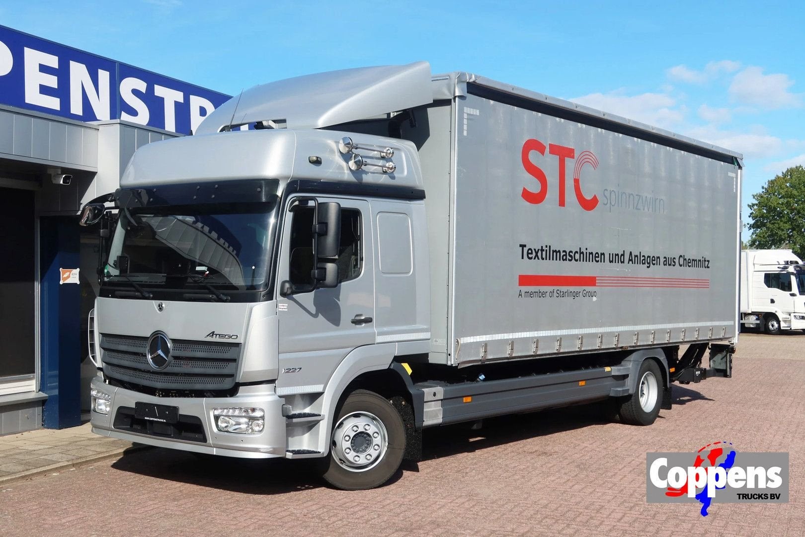 Mercedes-Benz Atego 1227 L Schuifzeil + schuifdak + klep, Hi, Autos, Argent ou Gris, Achat, Entreprise, Automatique