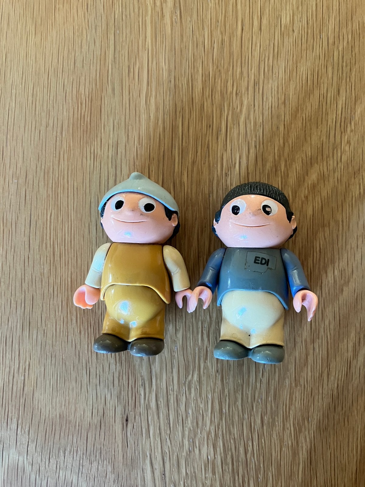 Mainzelmännchen ZDF popjes - figuren 2 stuks vintage, Verzamelen, Ophalen of Verzenden, Zo goed als nieuw