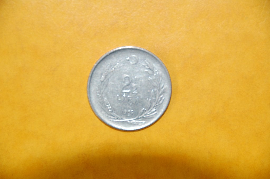 TURKYE : 2 1/2 Lira 1964, Verzenden, Losse munt