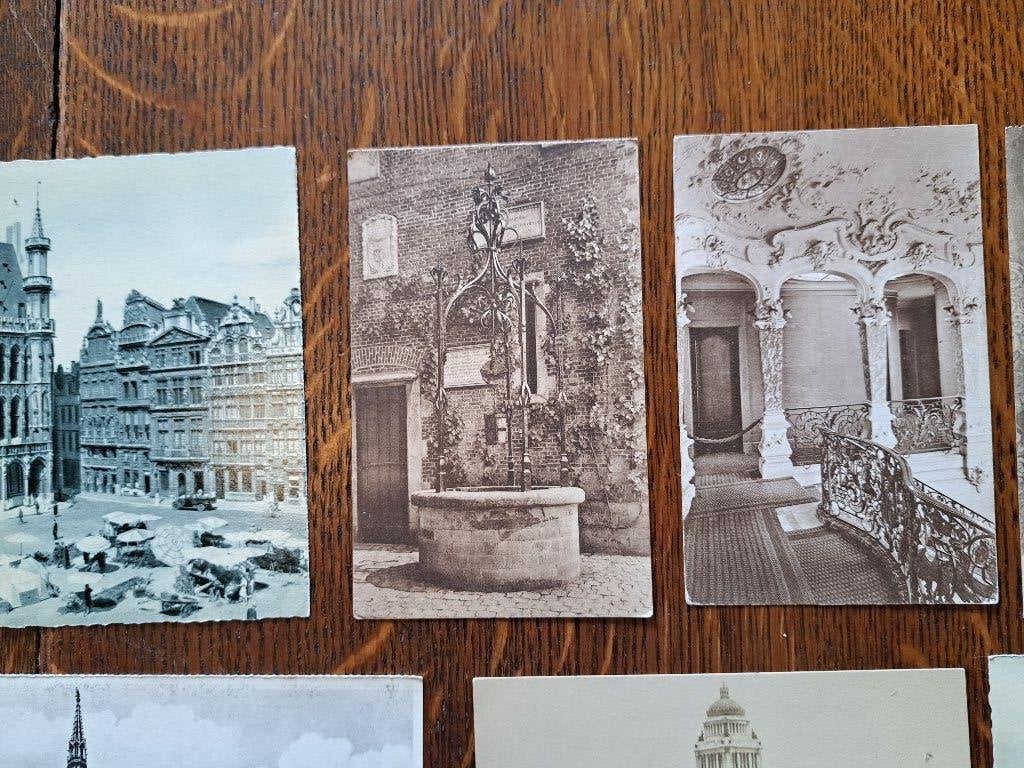 Lot 30 ANTIEKE 1900 t/m 1940 POSTKAARTEN BRUSSEL Gebouwen, Ophalen of Verzenden, Voor 1920, Stad of Dorp