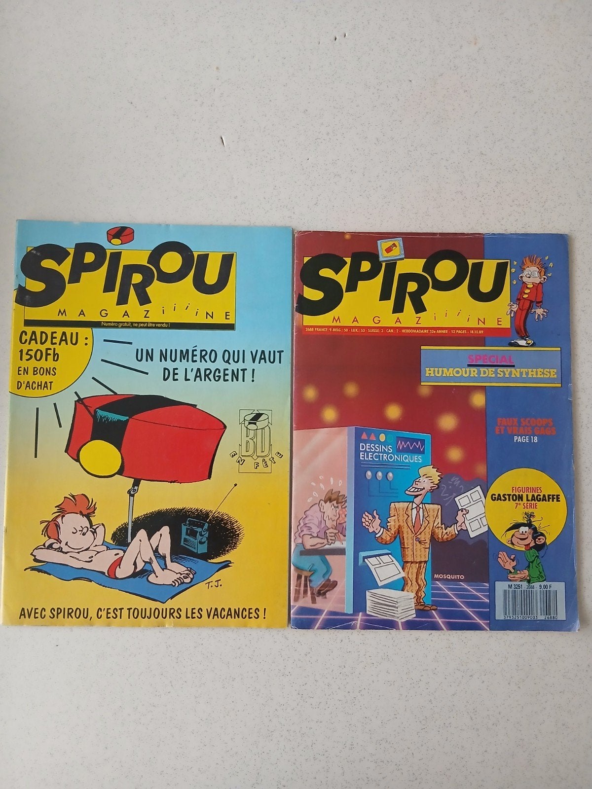 magazines spirou, Livres, Enlèvement