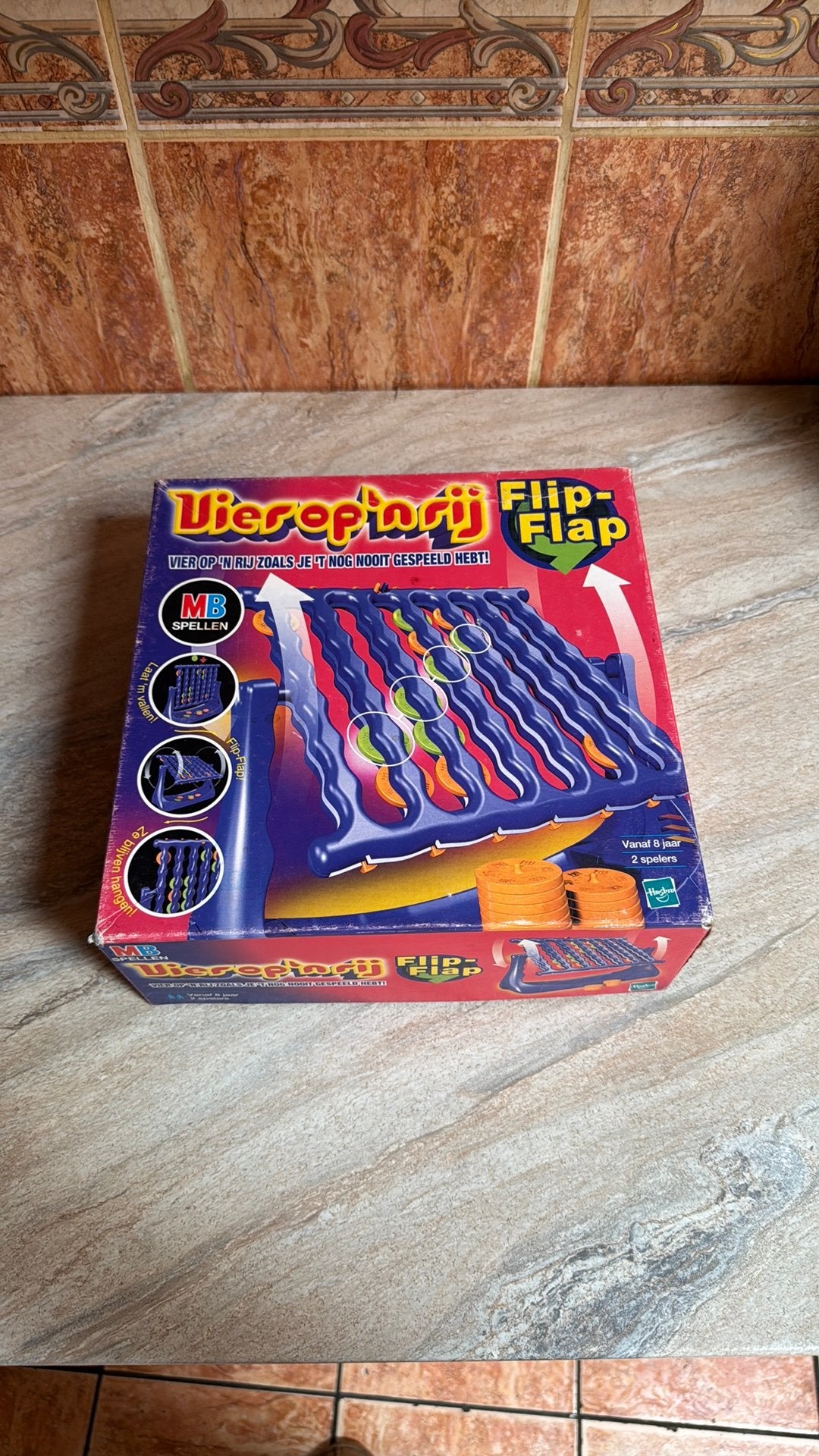 Vier op ’n Rij Flip Flap – Gezelschapsspel – Compleet, 1 ou 2 joueurs, Enlèvement, Comme neuf
