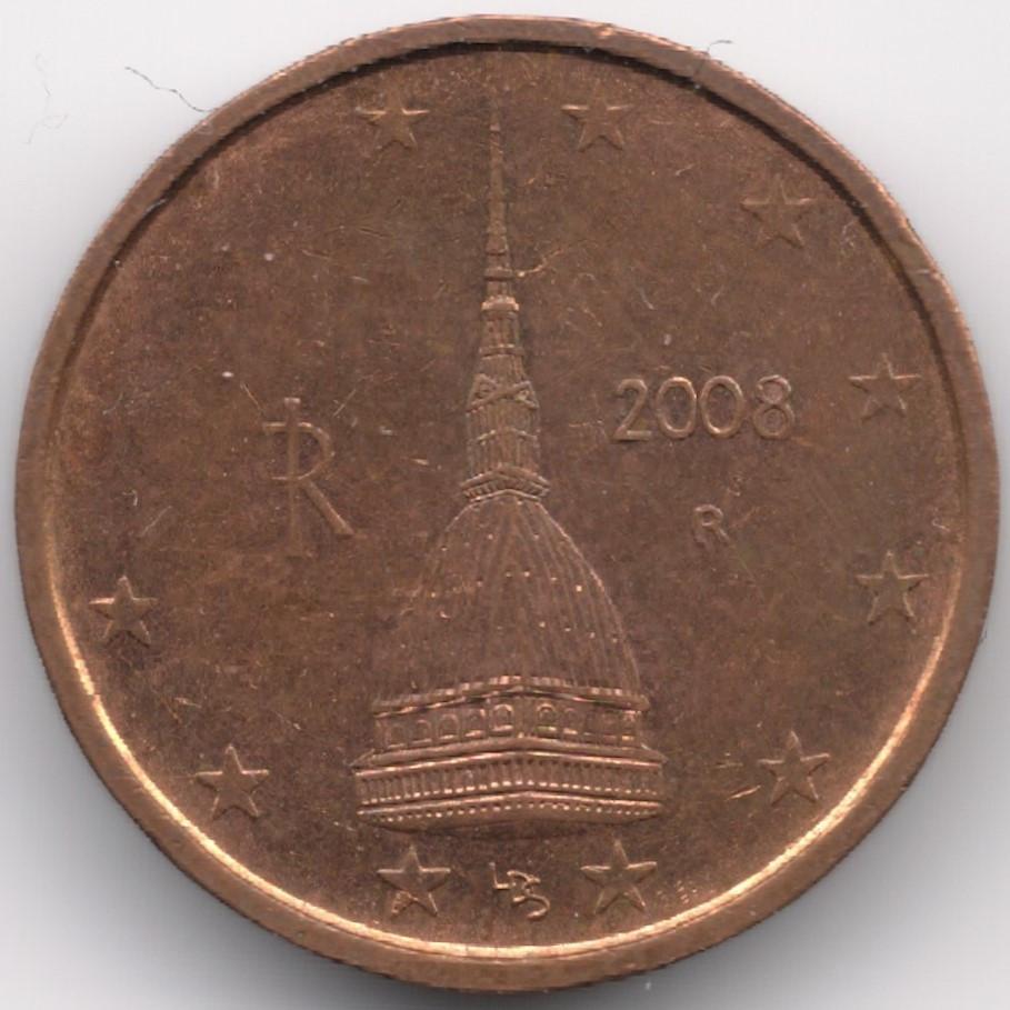 Italië : 2 Cent 2008 KM#211  Ref 8525, Postzegels en Munten, Munten | Europa | Euromunten, Ophalen of Verzenden, Italië, 2 cent