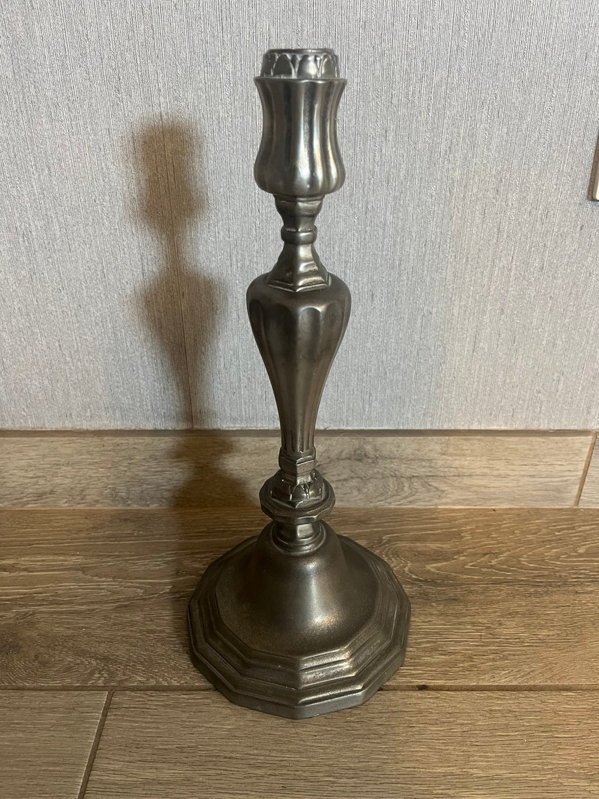 Tin kandelaar, Antiek en Kunst, Ophalen