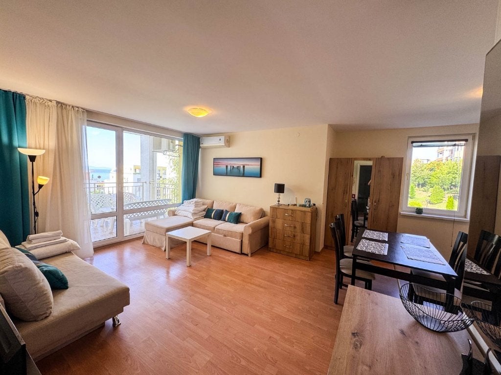Studio avec piscine, Crown Fort Club, Bulgaria, Ville, 52 m², 1 pièces