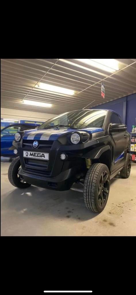 Aixam Other E-SCOUTY (bj 2023, automaat), Auto's, Automaat, Stof, Blauw, Nieuw
