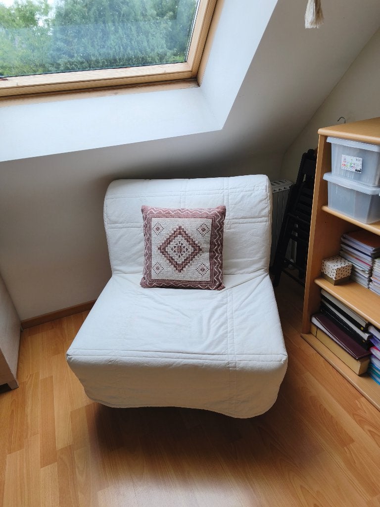 Fauteuil, lit d'appoint, Maison & Meubles, Contemporain, Enlèvement, Utilisé, Noir