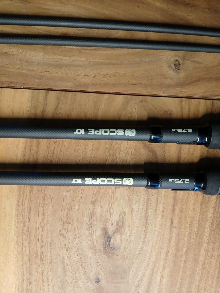 2x Nash Scope 2.75lb 10' +foudraal scope, Ophalen