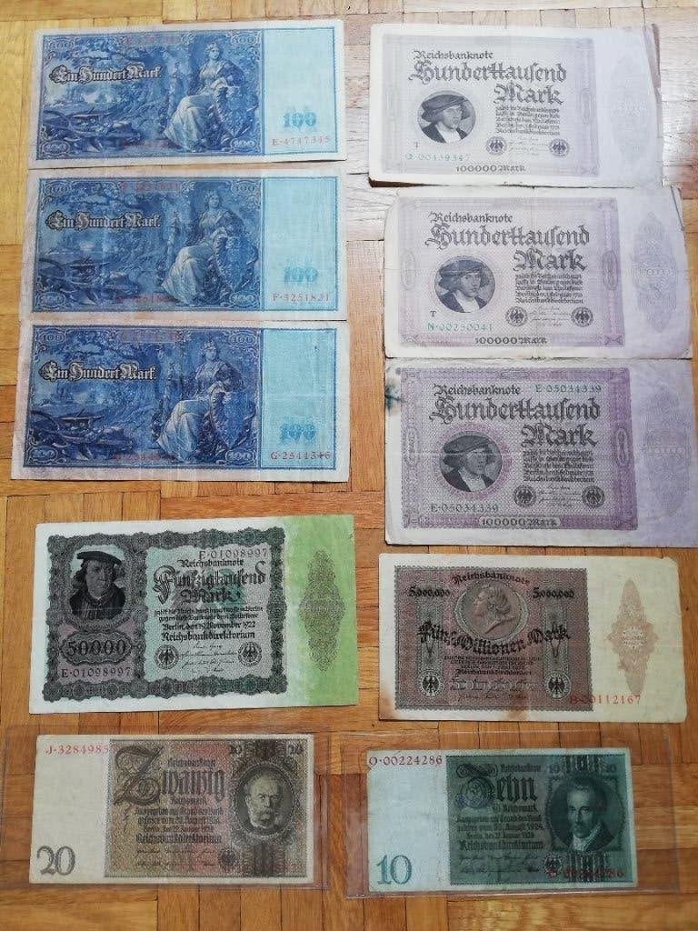 Billets du Reich allemand, Timbres & Monnaies, Billets de banque | Europe | Billets non-euro, Envoi