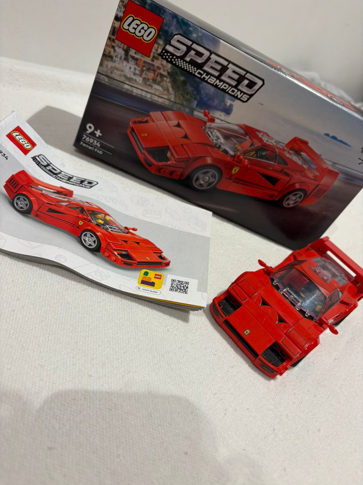 Lego Ferarri F40, Kinderen en Baby's, Ophalen, Lego, Speed Champions, Zo goed als nieuw