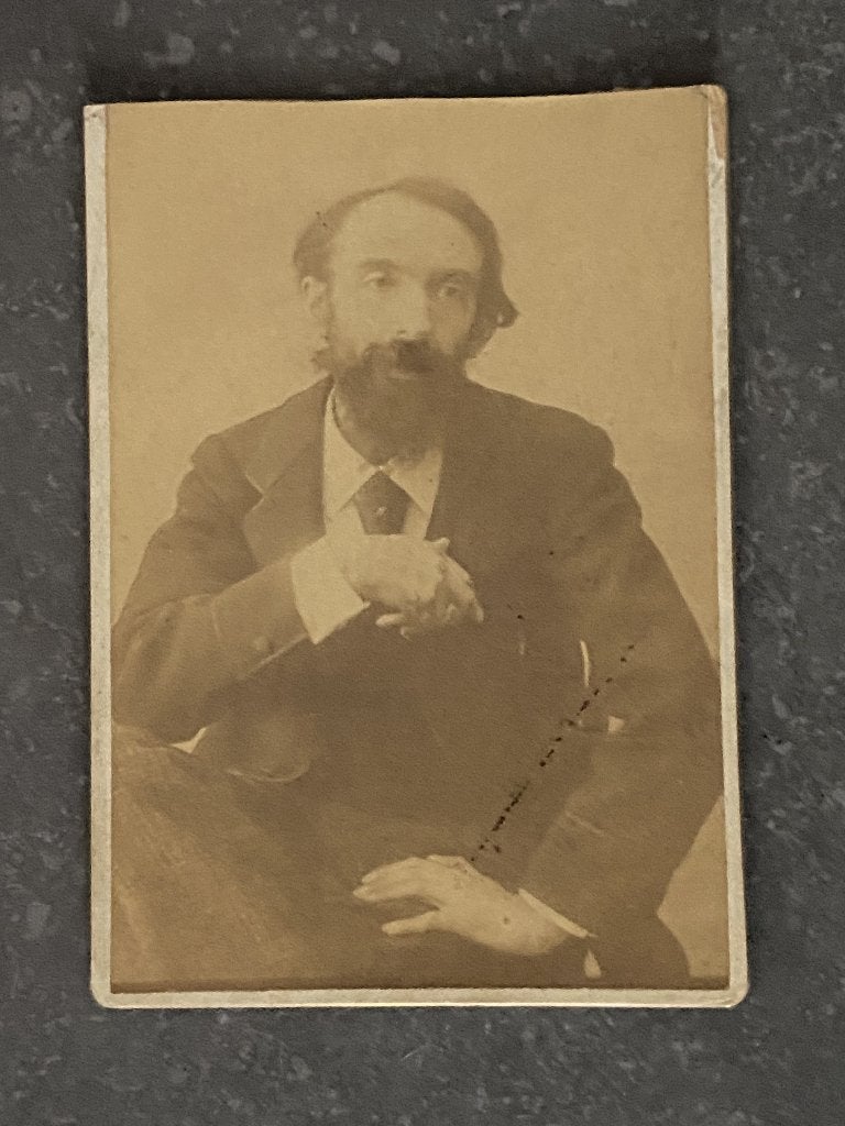 Victor Rousseau   portret  foto  XIXde  eeuw, Gebruikt, Foto, Ophalen of Verzenden, Voor 1940