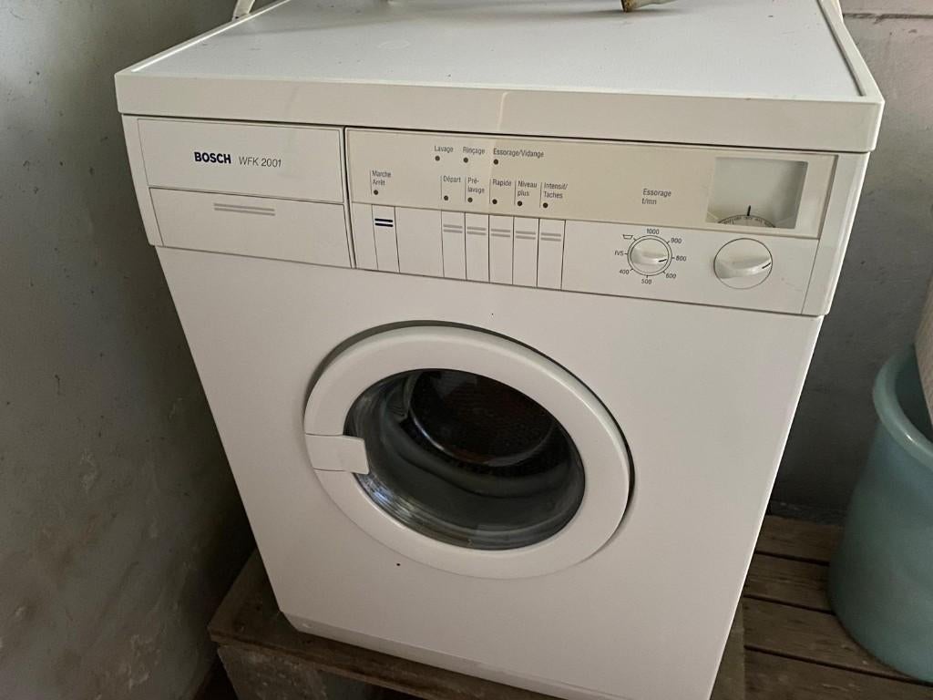 Lave linge BOSCH, Ophalen, 6 tot 8 kg, Voorlader, Minder dan 1200 toeren