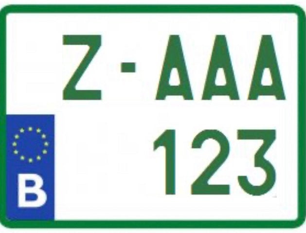 Plaque immatriculation PLEXI format moto verte, Neuf, Enlèvement ou Envoi, ., .