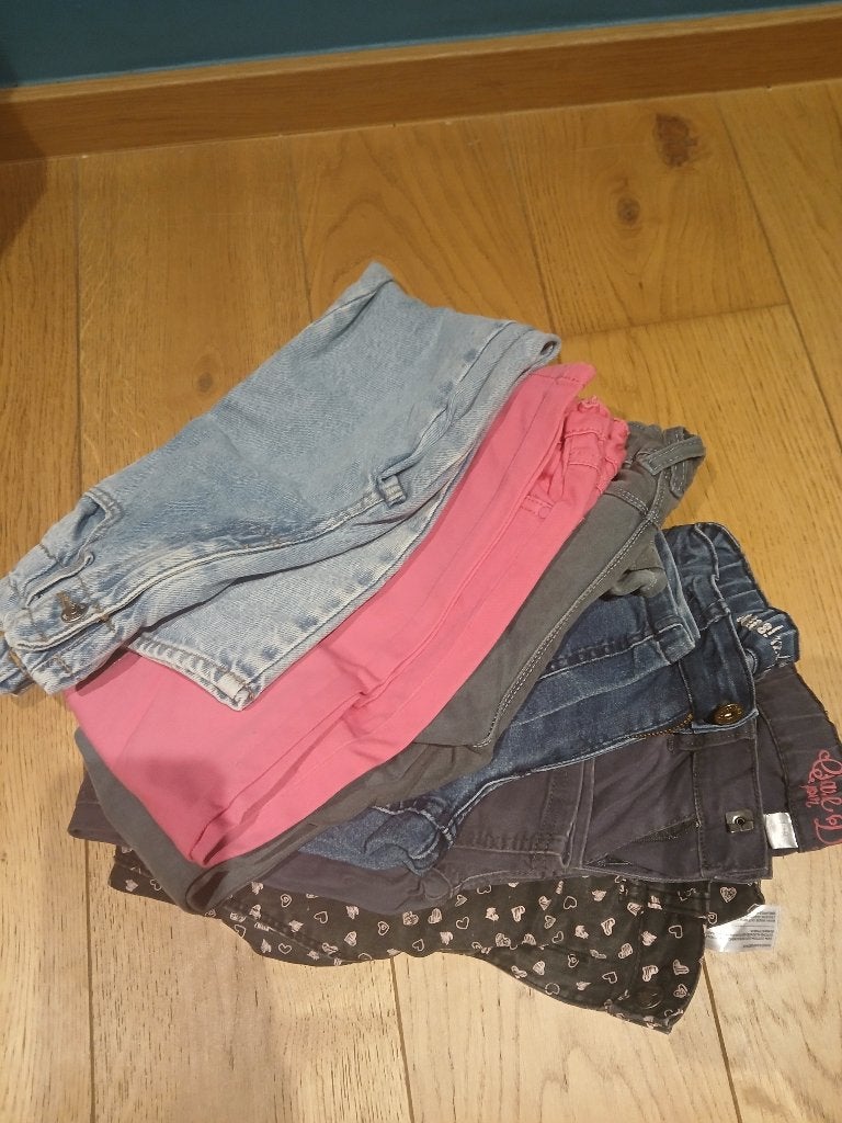 6 pantalons taille 7-8 ans, Enlèvement, Comme neuf, Fille, Pantalon
