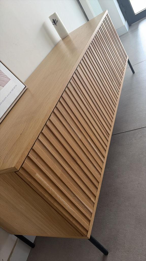 Woood dressoir, Ophalen of Verzenden, Zo goed als nieuw, Eikenhout, Met deur(en)