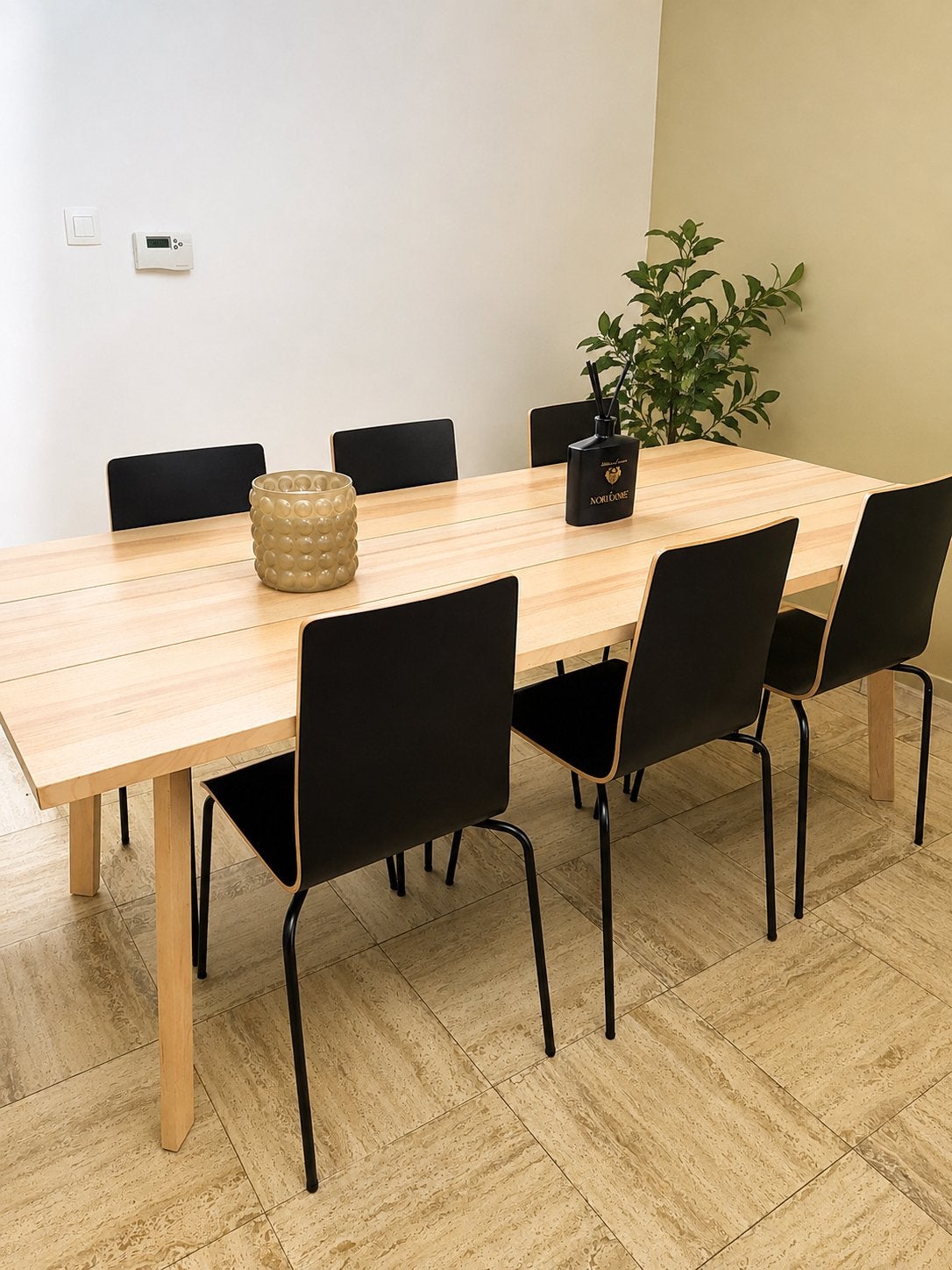 Table 200/90  + 6 chaises, Ophalen, Zo goed als nieuw