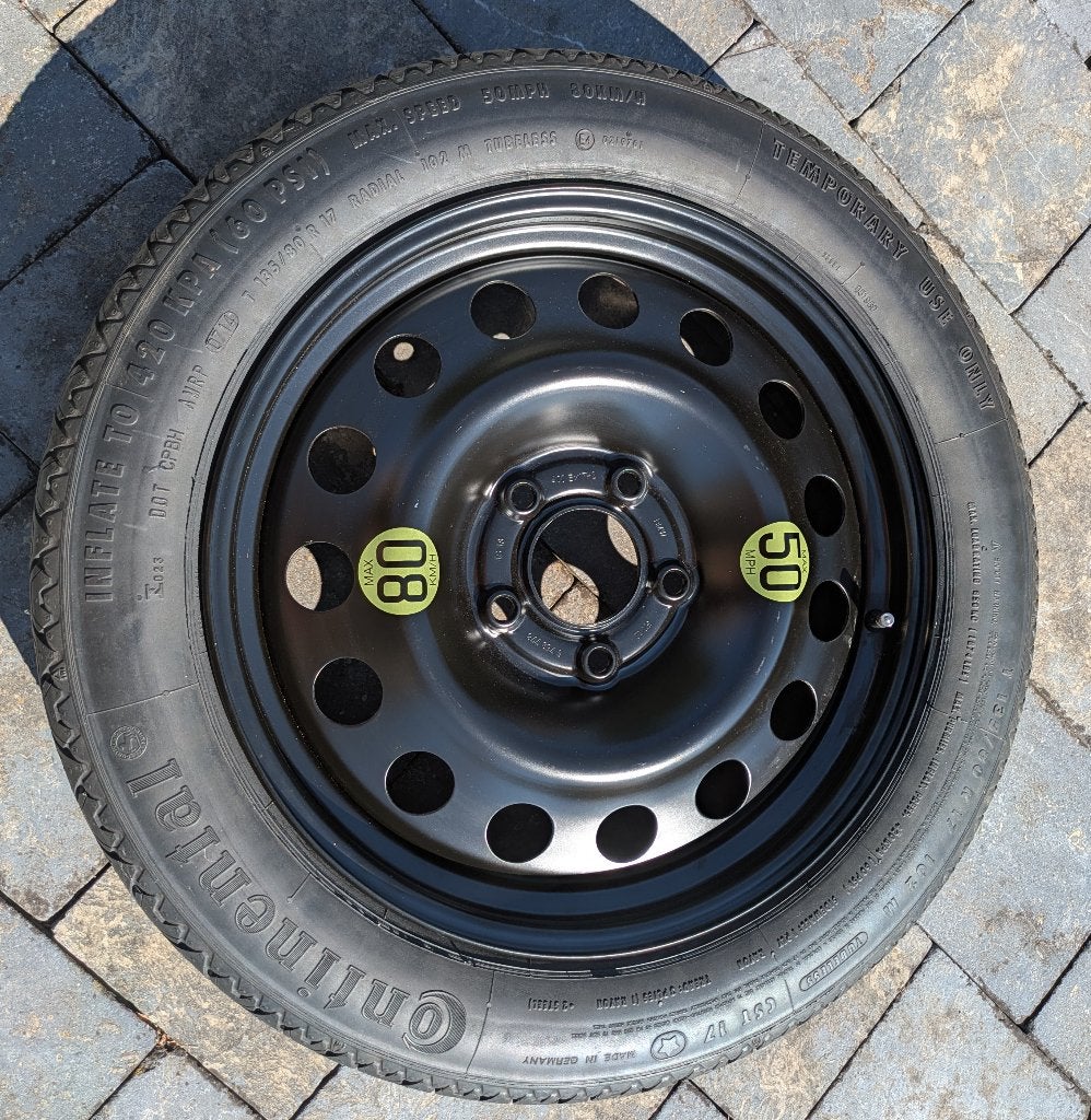 BMW reservewiel / thuiskomer, Auto-onderdelen, Ophalen, Banden en Velgen, Nieuw, 17 inch