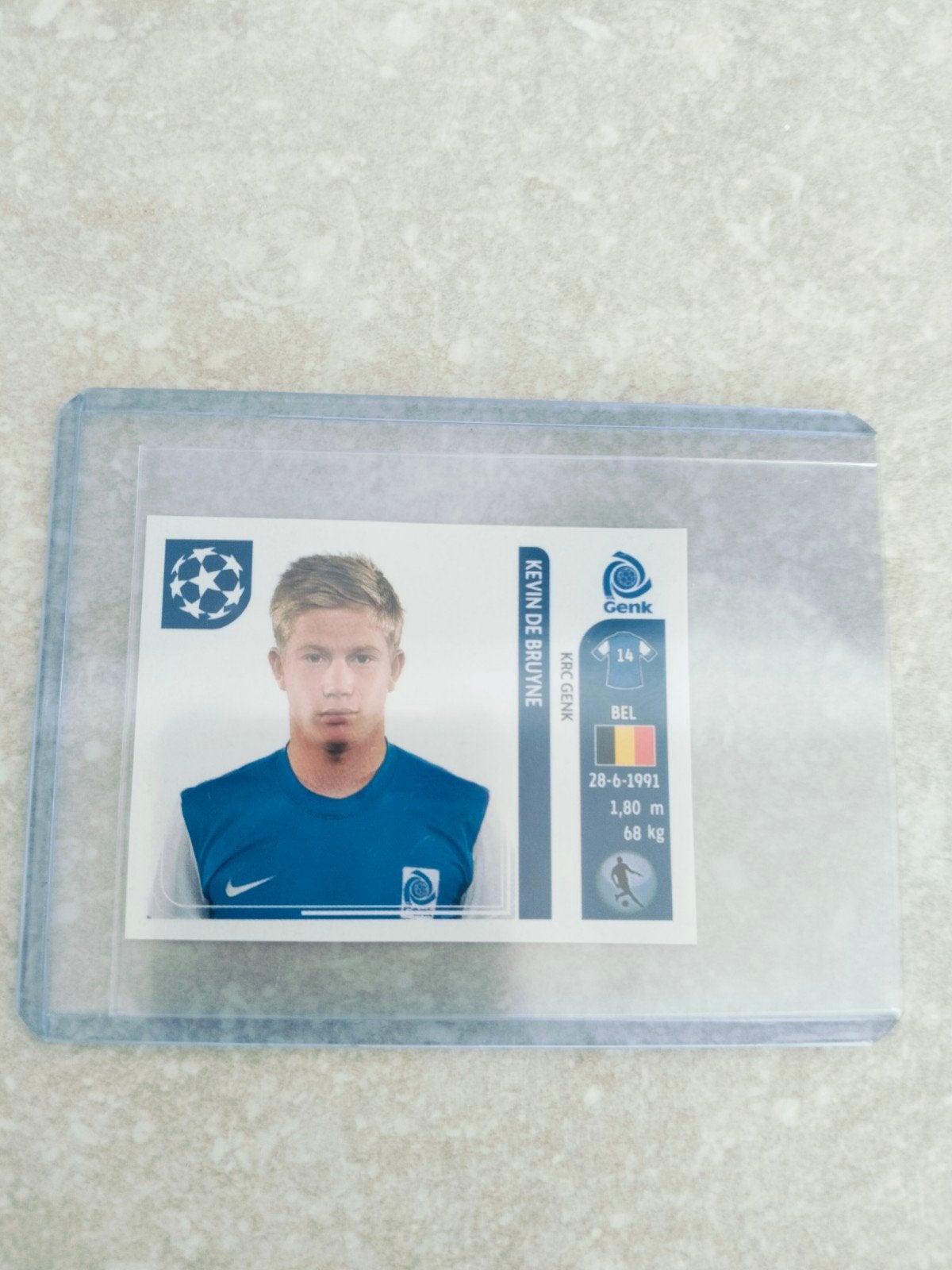 Kevin de Bruyne Rookie KRC Genk Panini CL 2011-2012, Ophalen of Verzenden, Sticker
