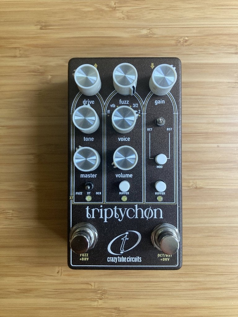 Crazy Tube Circuits Triptychon, Ophalen, Nieuw, Distortion, Overdrive of Fuzz