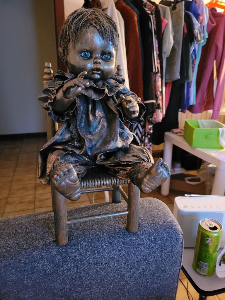 Pop op stoeltje, Antiek en Kunst, Ophalen