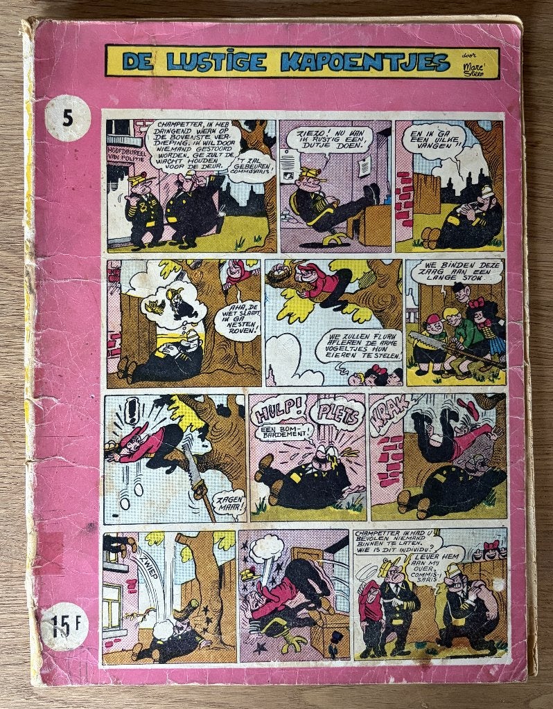 De lustige kapoentjes 5 (1963) Strip, Boeken, Eén stripboek, Ophalen of Verzenden, Gelezen