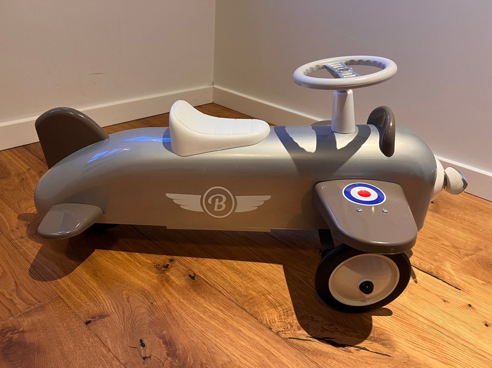 Loopauto Speedster vliegtuig BAGHERA, Kinderen en Baby's, Speelgoed | Buiten | Voertuigen en Loopfietsen, Ophalen, Zo goed als nieuw