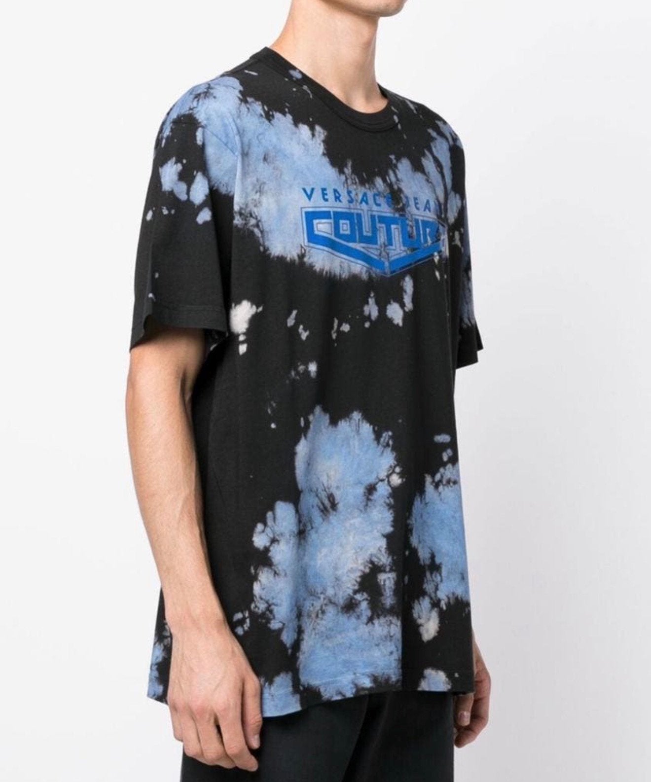 T-shirt à col de tie-dye Versace Jeans Couture NOUVEAU 300$, Vêtements | Hommes, Enlèvement ou Envoi, Neuf, Taille 46 (S) ou plus petite