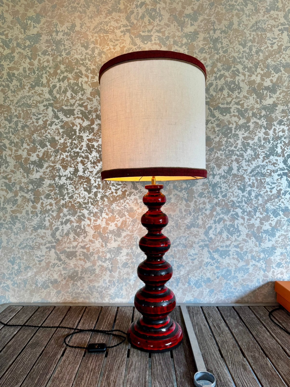Kaiser Leuchten keramiek lamp, Huis en Inrichting, Ophalen of Verzenden, Zo goed als nieuw, Keramiek