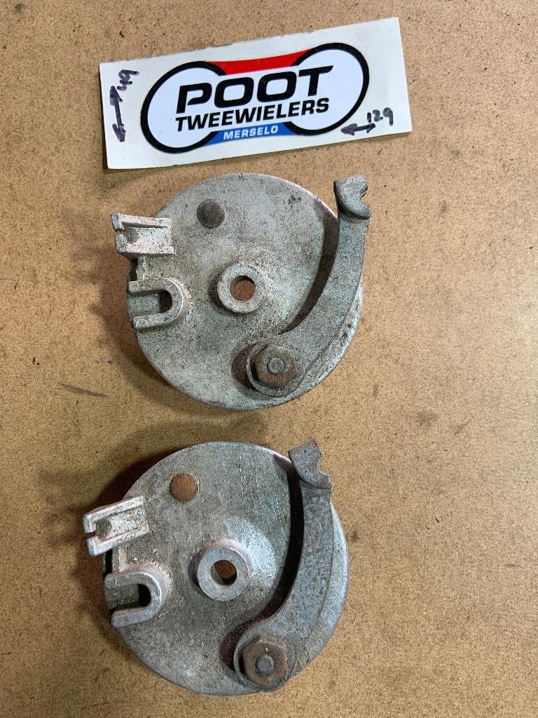 Aluminium Voor rem plaat Asgat 9 mm., Fietsen en Brommers, Brommeronderdelen | Oldtimers, Gebruikt, Overige merken, Overige typen