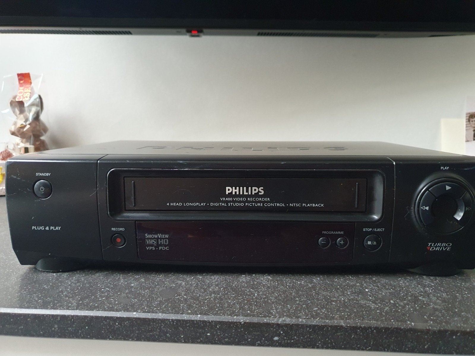 VHS videorecorder Philips VR400, Audio, Tv en Foto, Ophalen of Verzenden, Gebruikt, VHS-speler of -recorder