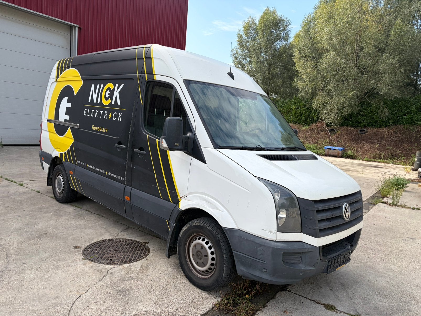 Volkswagen Crafter 2.0TDI, Auto's, 100 kW, Euro 5, Zwart, 4 cilinders
