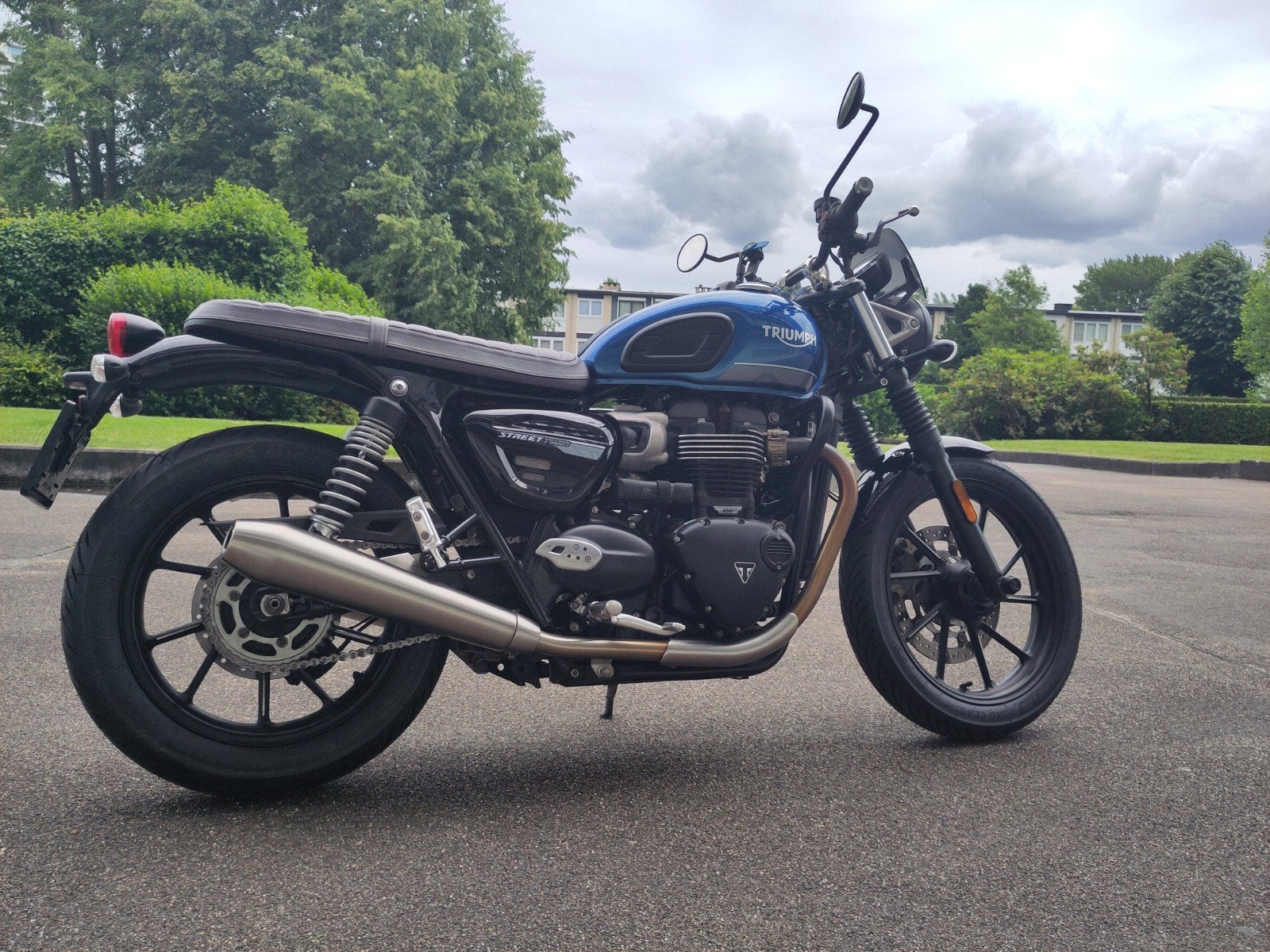 Triumph Street Twin 2021 Cobalt Blue, Motos, Motos | Triumph, Permis Moto A, Occasion, Plus de 35 kW, 2 cylindres