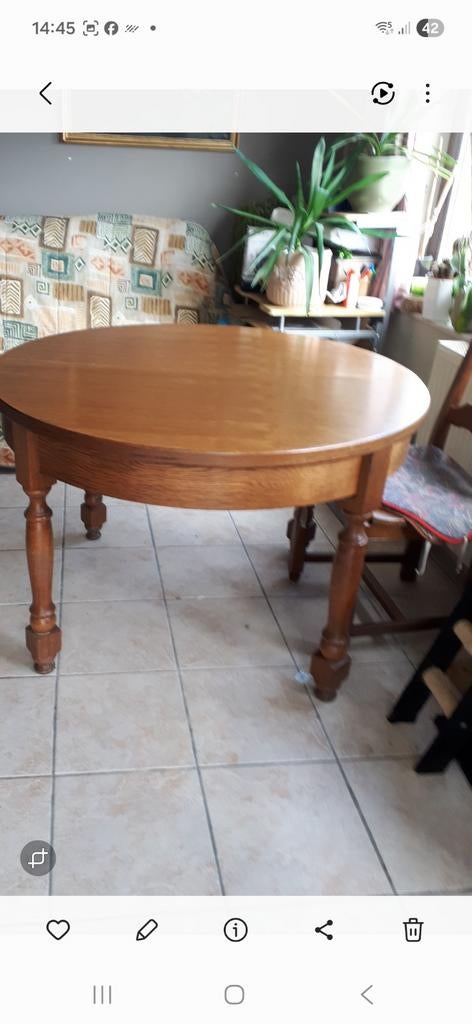Tafels met 6 stoelen, Ophalen
