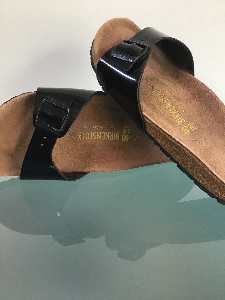 Birkenstock noir 40 | Pantoufles Madrid | Livraison gratuite, Comme neuf, Envoi, Birkenstock, Sandales de bain