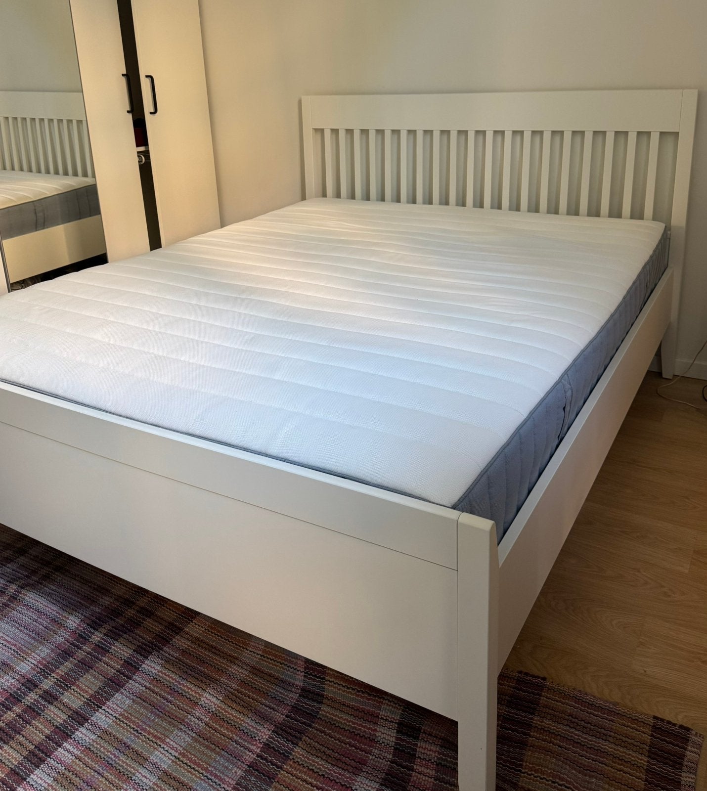 Ensemble literie IKEA, cadre de lit IDANAS, Enlèvement, Comme neuf, 200 cm