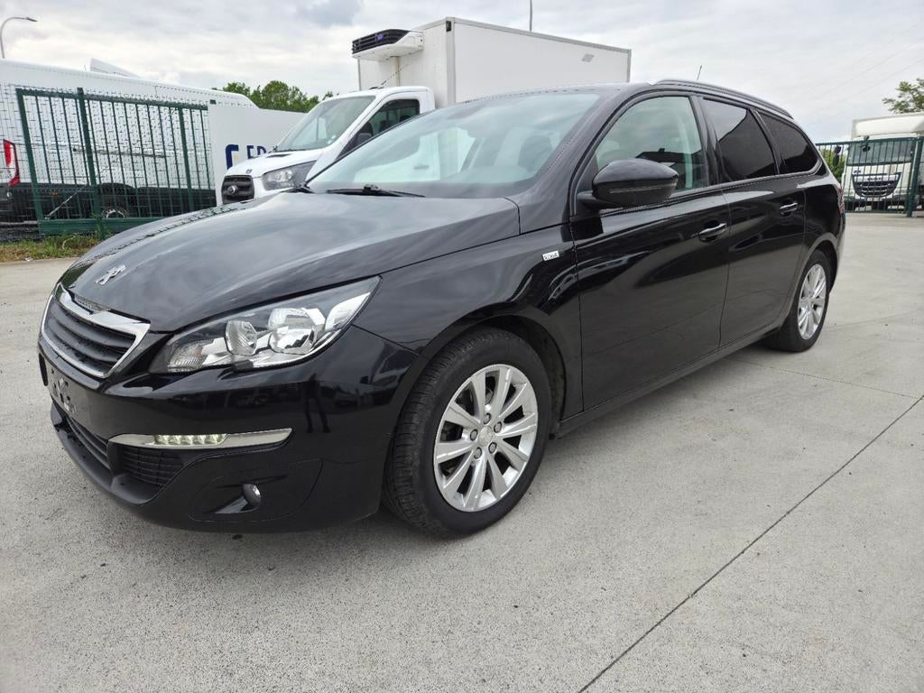 PEUGEOT 308SW STYLE 1.6HDI EURO 6B 163.000KM, Autos, Achat, Euro 6, Détection des panneaux routiers, Noir