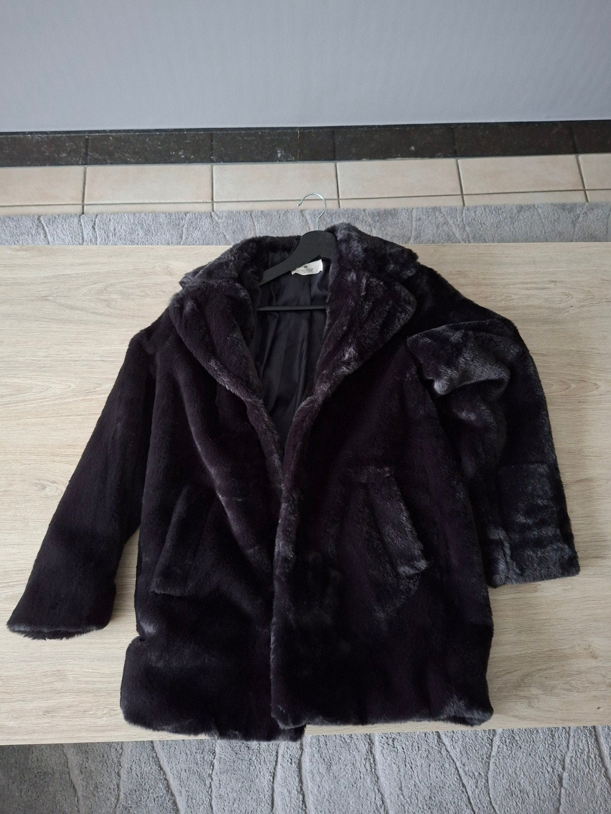Faux Fur Jas Zwart (H&M), Ophalen, Meisje, H&M, Nieuw