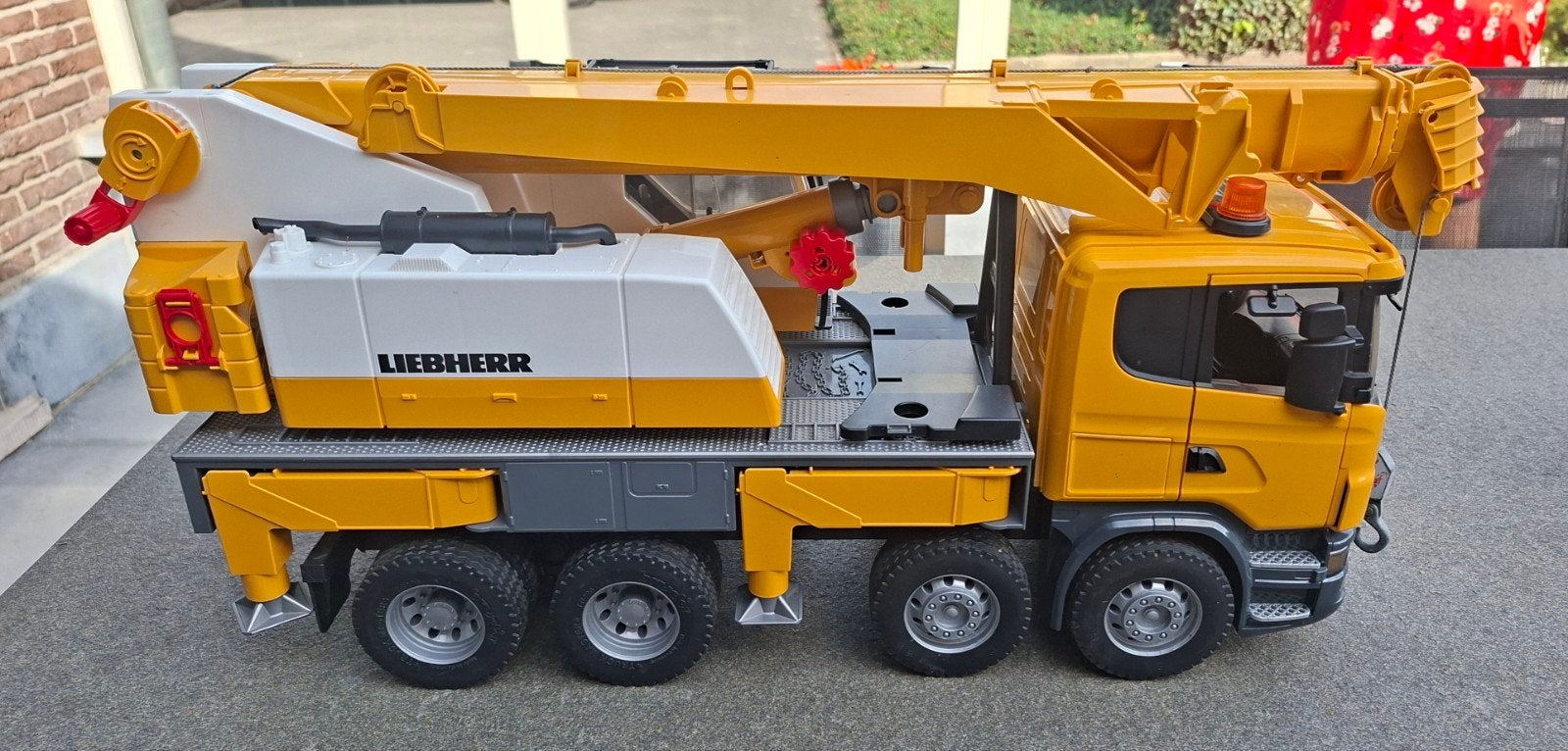 Vrachtwagen met kraan Bruder Scania, Kinderen en Baby's, Ophalen, Gebruikt