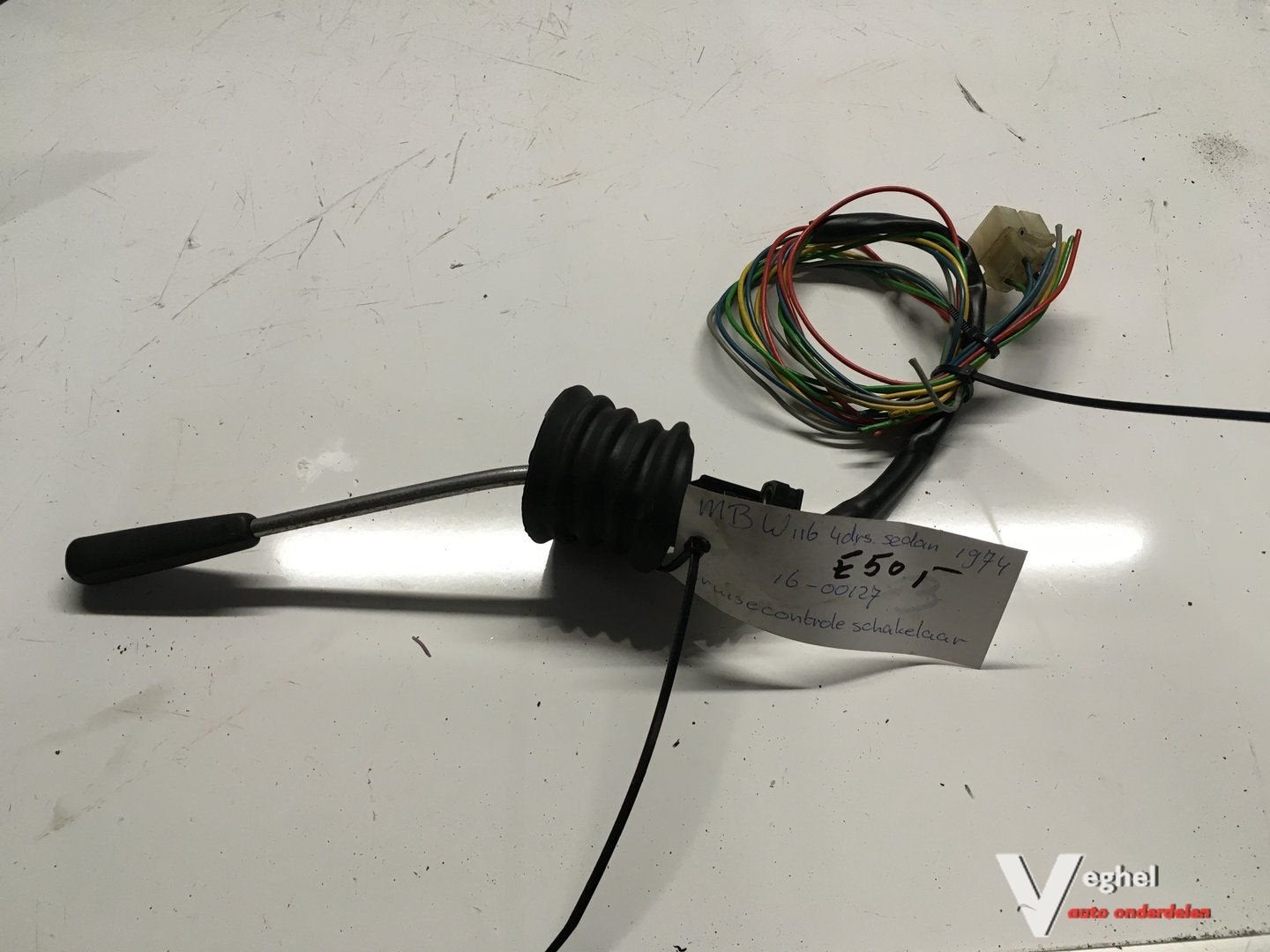 Mercedes W116 1974 Wagennr 1600127 Cruise controlhendel, -, Utilisé, -, -