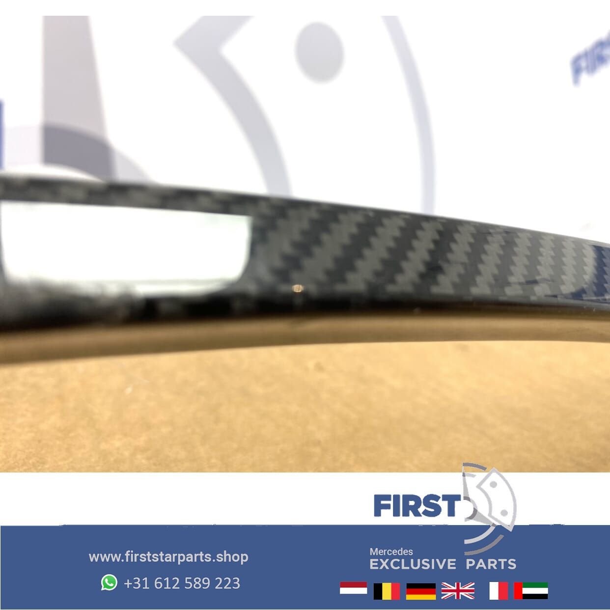 W205 C43 AMG CARBON SPOILER ACHTERKLEP WING Mercedes C Klass, Arrière, Haillon arrière, Utilisé, -