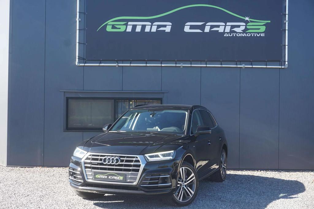 Audi Q5 Q5 2.0 TDi Automaat-Nav-Leder-Airco-Keyless-Garantie, Auto's, Gebruikt, 4 cilinders, Q5, Zwart