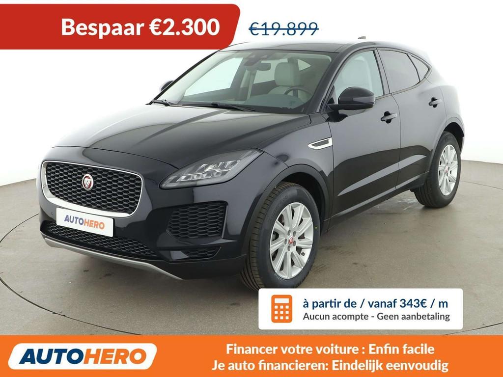 Jaguar E-Pace D150 AWD (bj 2020, automaat), Auto's, Jaguar, Automaat, Gebruikt, Blauw, Leder