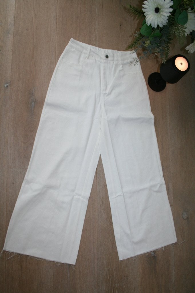 Maat 36 - SHEIN - witte pantalon, Ophalen of Verzenden, Zo goed als nieuw, Maat 36 (S)