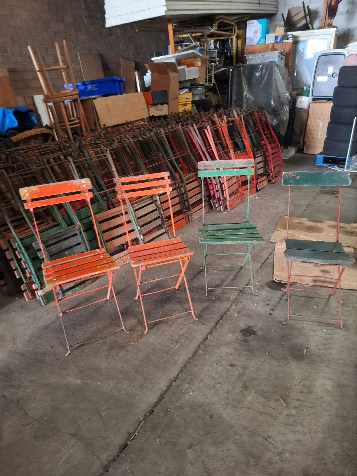 tables et chaises vintage en cristal/haacht, Maison & Meubles, Enlèvement, Bois