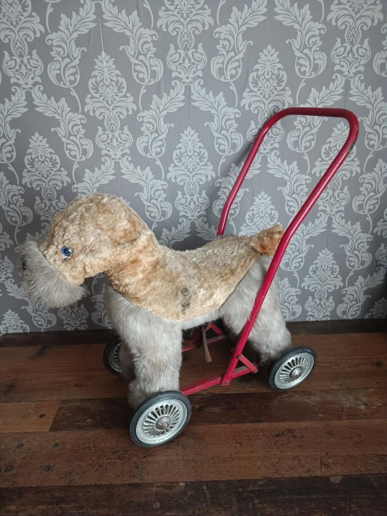 Kinder Loopwagen / Zeehond/ Jaren 60/70 / Oud Speelgoed, Antiquités & Art, Antiquités | Jouets, Envoi