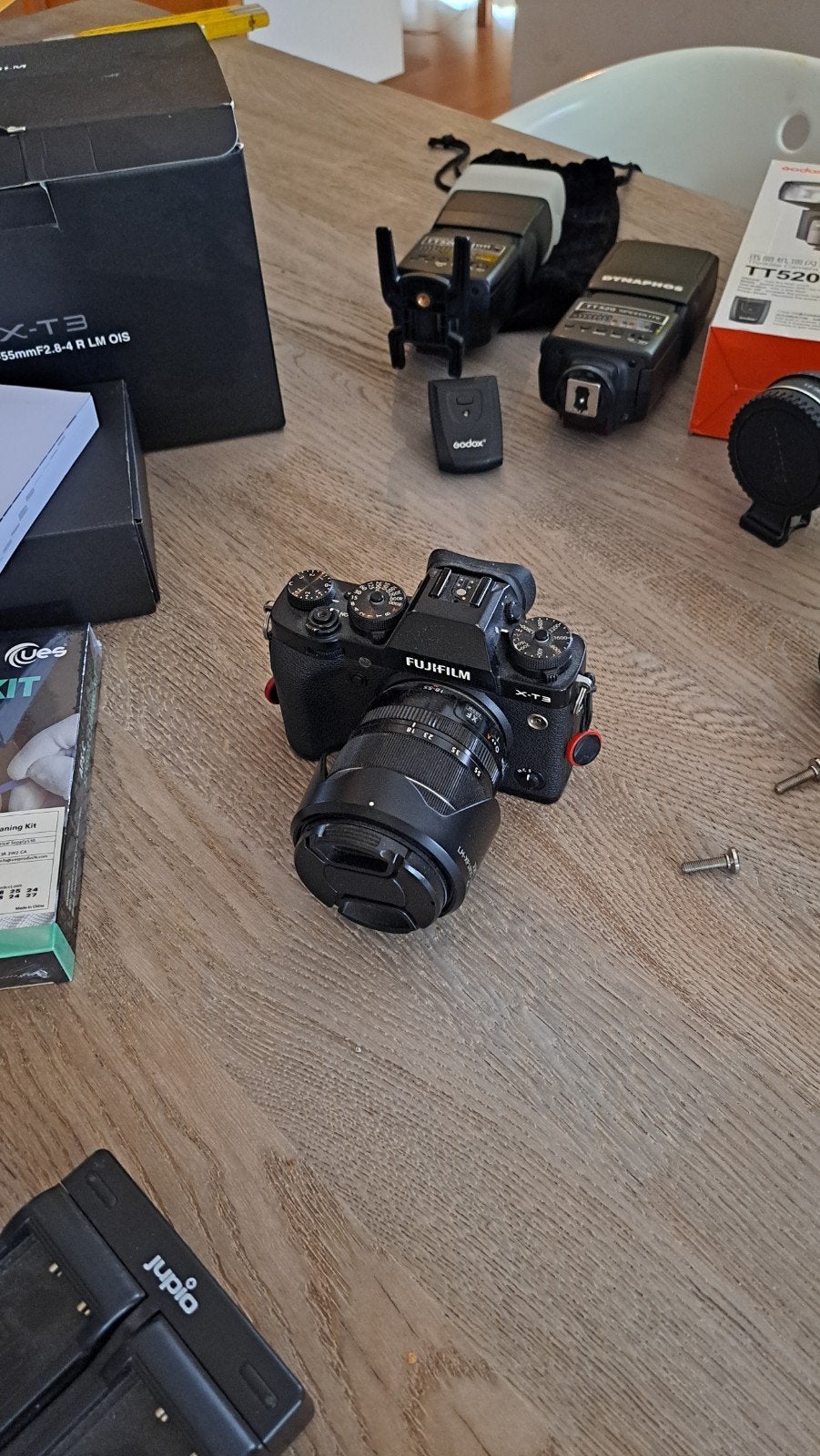 Fujifilm XT3 tx-3 uitgebreid kit, Audio, Tv en Foto, Fotocamera's Digitaal, Ophalen, Cameratas, Fujifilm