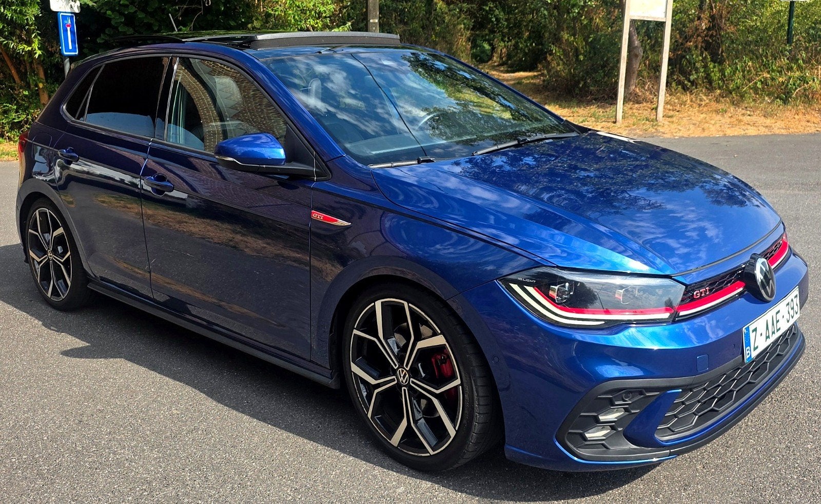 Volkswagen Polo 2.0 GTI facelift met opendak!, Autos, Cuir et Alcantara, Achat, Phares entièrement LED, Euro 6